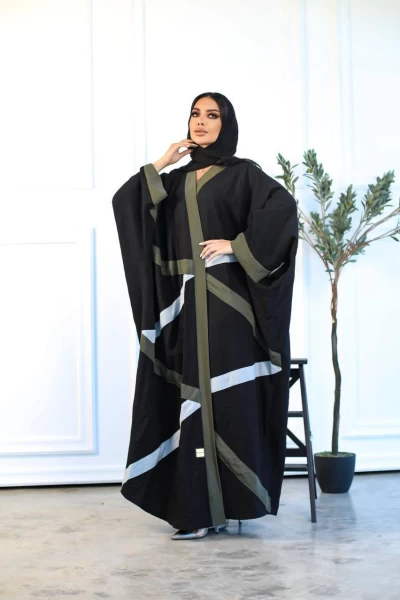 Crepe Free Size Abaya IB191